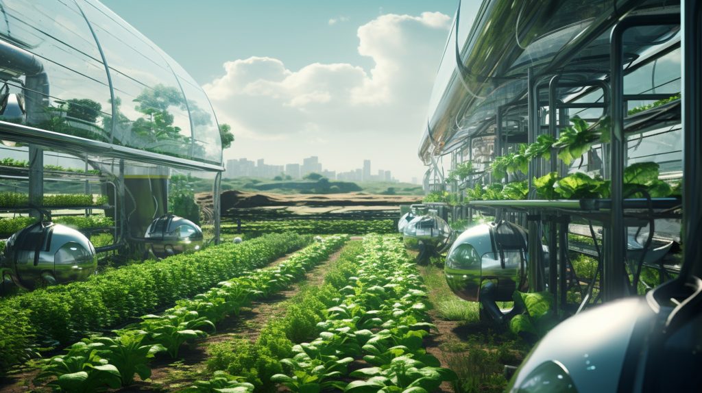 Artificial intelligence critical role in agriculture Illustration, Generative AI